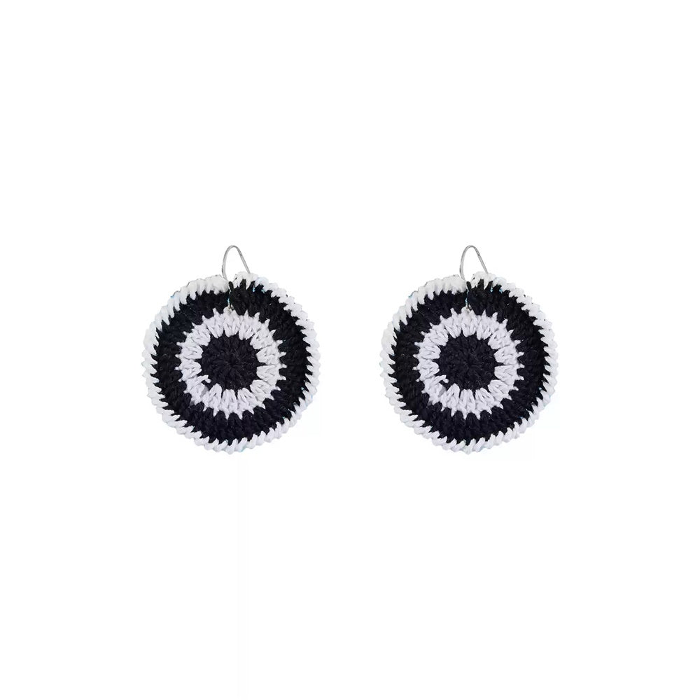 Handmade Crochet Earrings: Handcrafted crochet earrings designed with 925 sterling silver hooks, hypoallergenic and elegant.