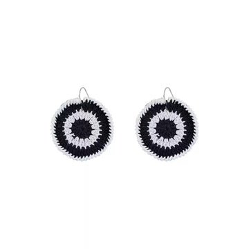 Handmade Crochet Earrings: Handcrafted crochet earrings designed with 925 sterling silver hooks, hypoallergenic and elegant.