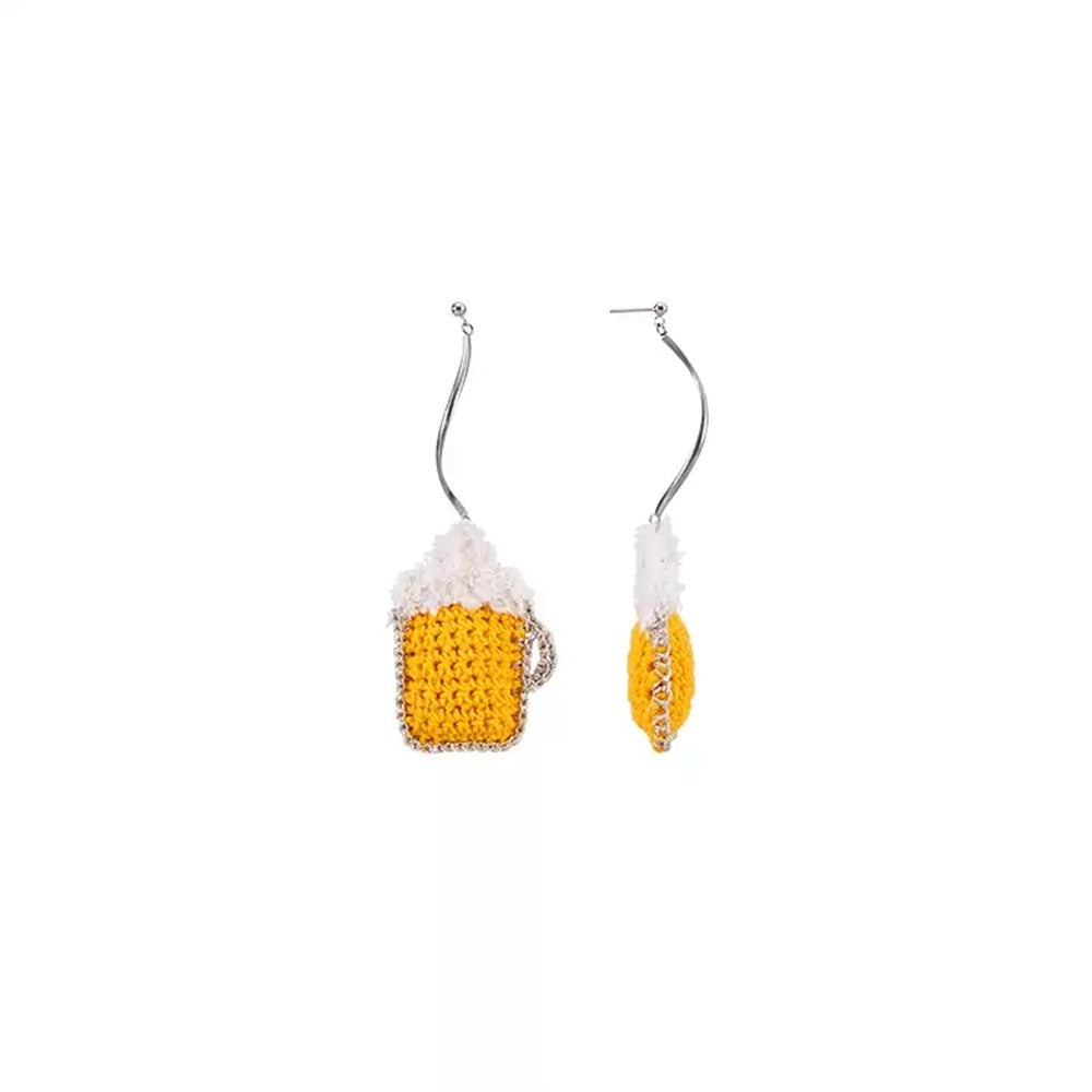 Handmade Crochet Earrings: Handcrafted crochet earrings designed with 925 sterling silver hooks, hypoallergenic and elegant.