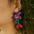 Handmade Crochet Earrings: Handcrafted crochet earrings designed with 925 sterling silver hooks, hypoallergenic and elegant.