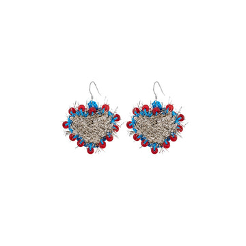 Handmade Crochet Earrings: Handcrafted crochet earrings designed with 925 sterling silver hooks, hypoallergenic and elegant.