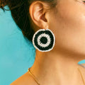 Handmade Crochet Earrings: Handcrafted crochet earrings designed with 925 sterling silver hooks, hypoallergenic and elegant.