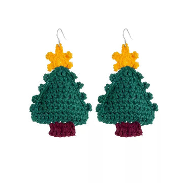 Handmade Crochet Earrings: Handcrafted crochet earrings designed with 925 sterling silver hooks, hypoallergenic and elegant.