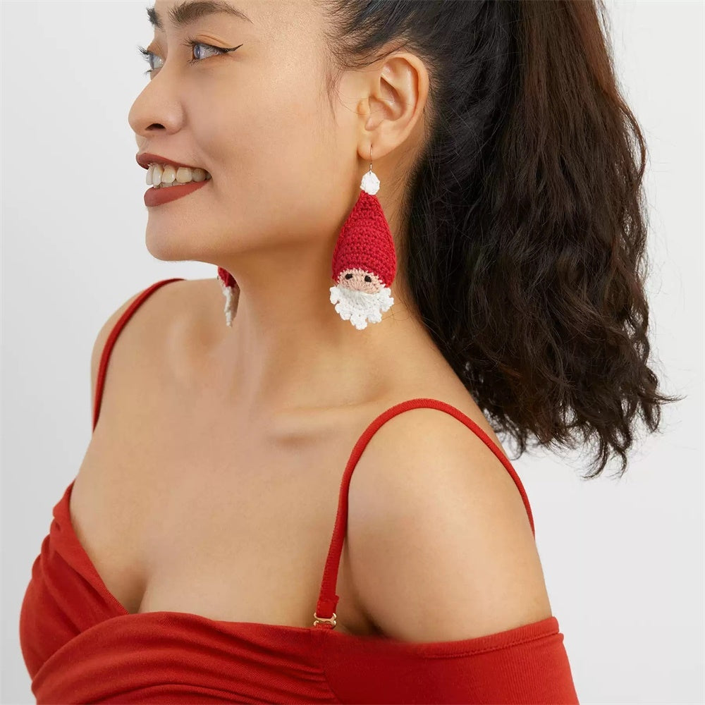 Handmade Crochet Earrings: Handcrafted crochet earrings designed with 925 sterling silver hooks, hypoallergenic and elegant.